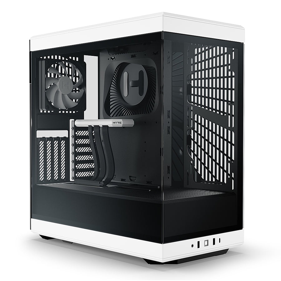 HYTE - Y40 ATX Mid-Tower Case with PCIe 4.0 Riser Cable - White_0