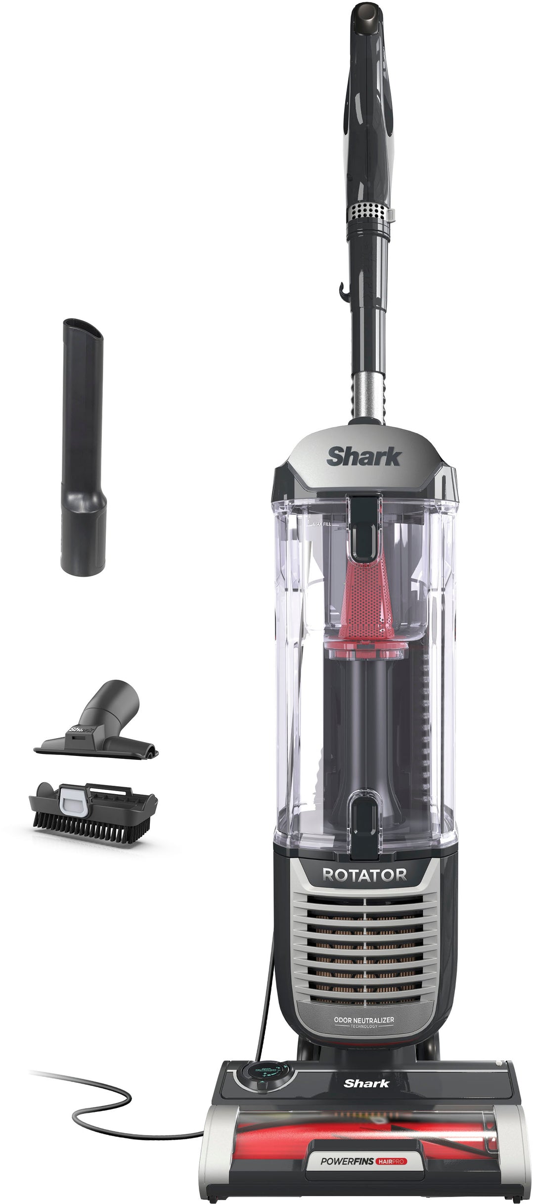 Shark Rotator with PowerFins HairPro and Odor Neutralizer Technology Upright Vacuum - Charcoal_4