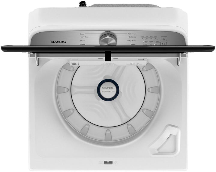 Maytag - 4.7 Cu. Ft. High Efficiency Top Load Washer with Pet Pro System - White_7