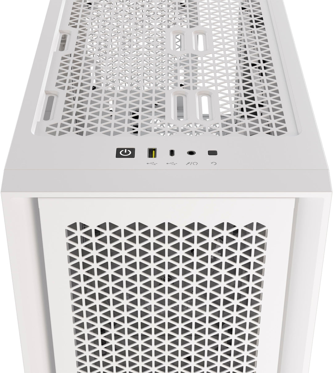 CORSAIR - iCUE 4000D RGB AIRFLOW ATX Mid-Tower Case - True White_4