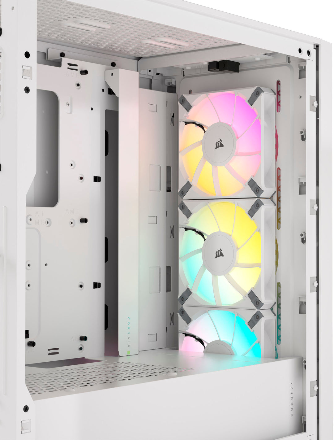 CORSAIR - iCUE 4000D RGB AIRFLOW ATX Mid-Tower Case - True White_5