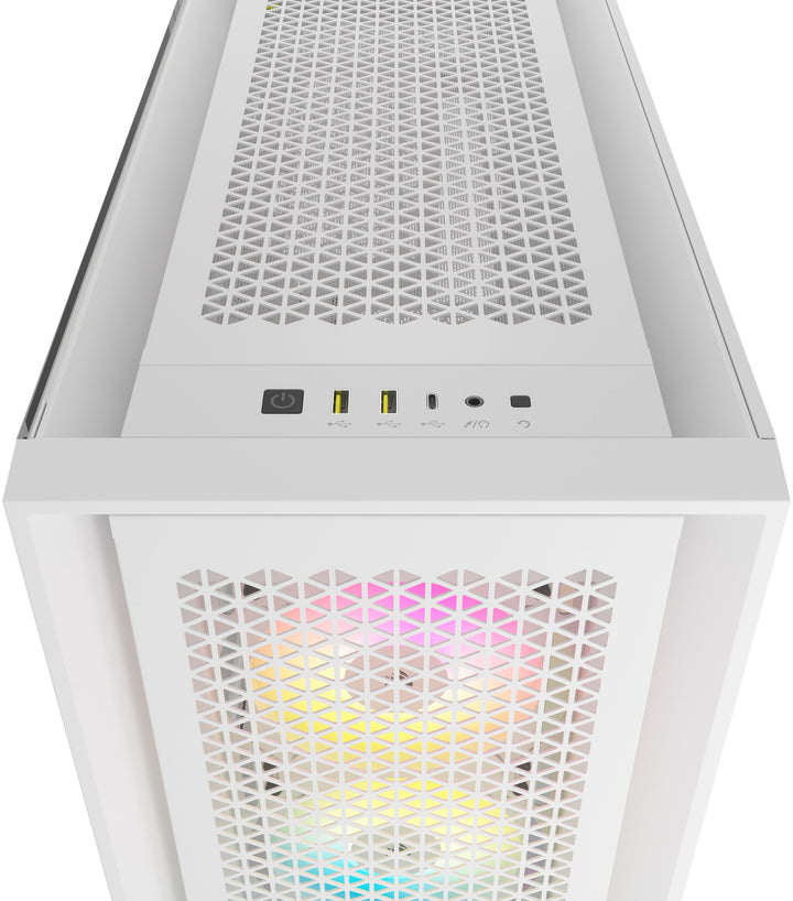 CORSAIR - iCUE 5000D RGB AIRFLOW ATX Mid-Tower Case - True White_7