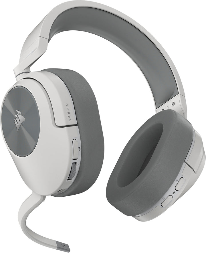 CORSAIR - HS Series HS55 Wireless Dolby Audio 7.1 Surround Gaming Headset for PC, PS5, with Bluetooth - White_2