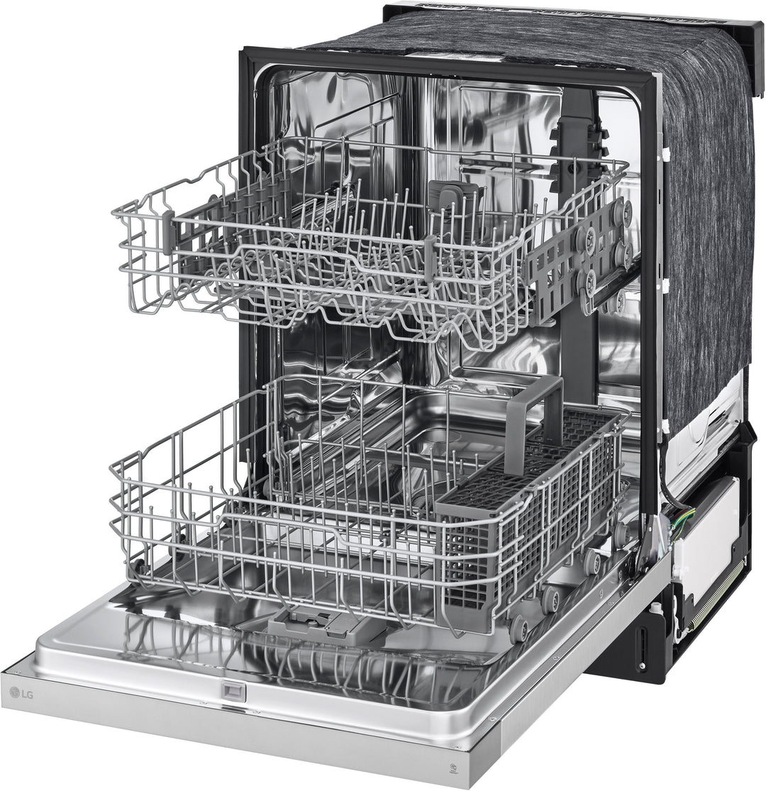 LG - 24" Front Control Built-In Stainless Steel Tub Dishwasher with SenseClean and 52 dBA - Stainless Steel Look_13