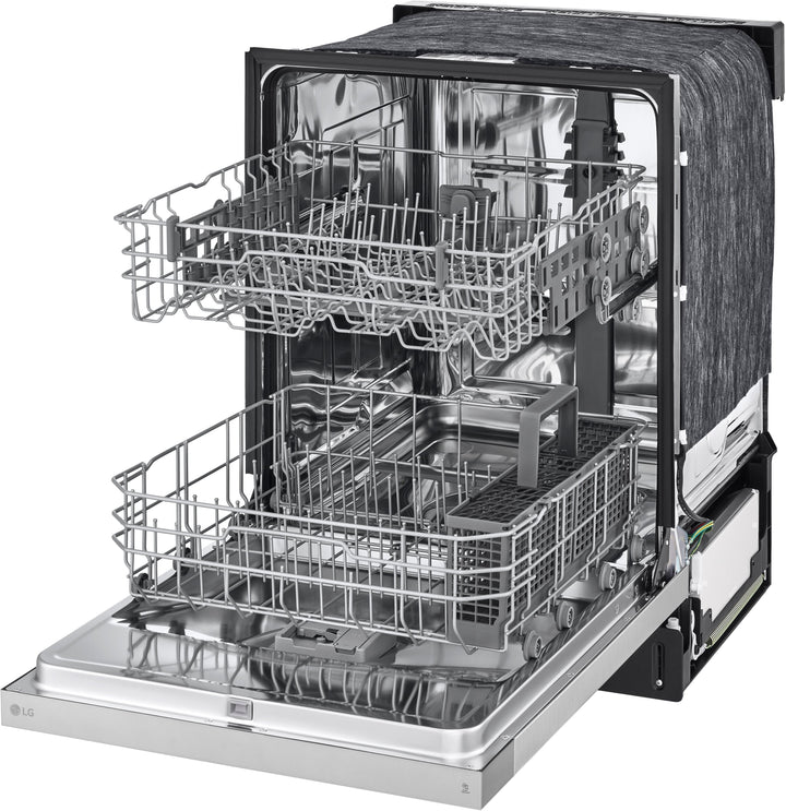 LG - 24" Front Control Built-In Stainless Steel Tub Dishwasher with SenseClean and 52 dBA - Stainless Steel Look_13