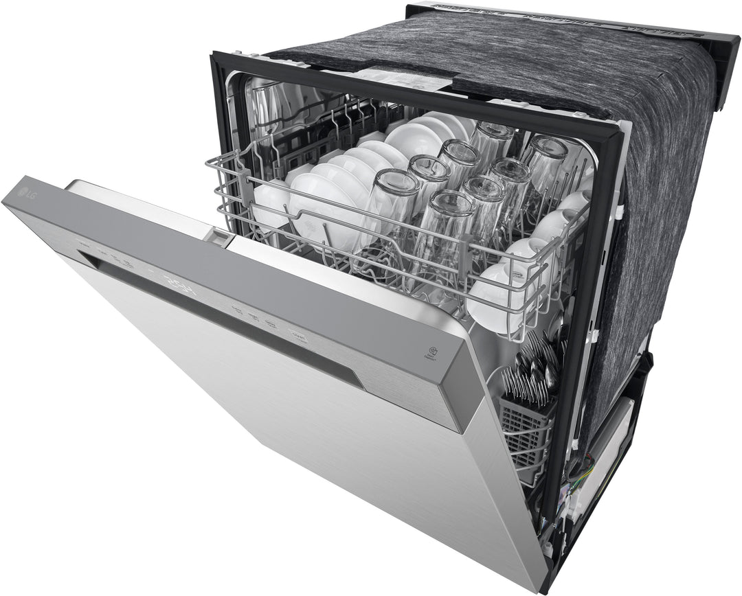 LG - 24" Front Control Built-In Stainless Steel Tub Dishwasher with SenseClean and 52 dBA - Stainless Steel Look_11