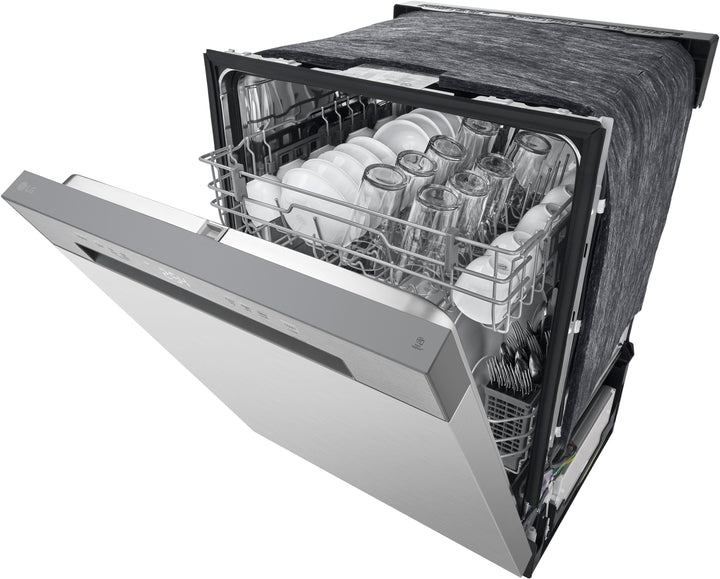 LG - 24" Front Control Built-In Stainless Steel Tub Dishwasher with SenseClean and 52 dBA - Stainless Steel Look_11