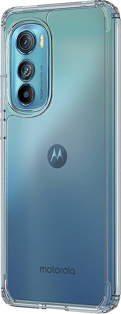 SaharaCase - Hybrid-Flex Hard Shell Series Case for Motorola Edge (2022) - Clear_1