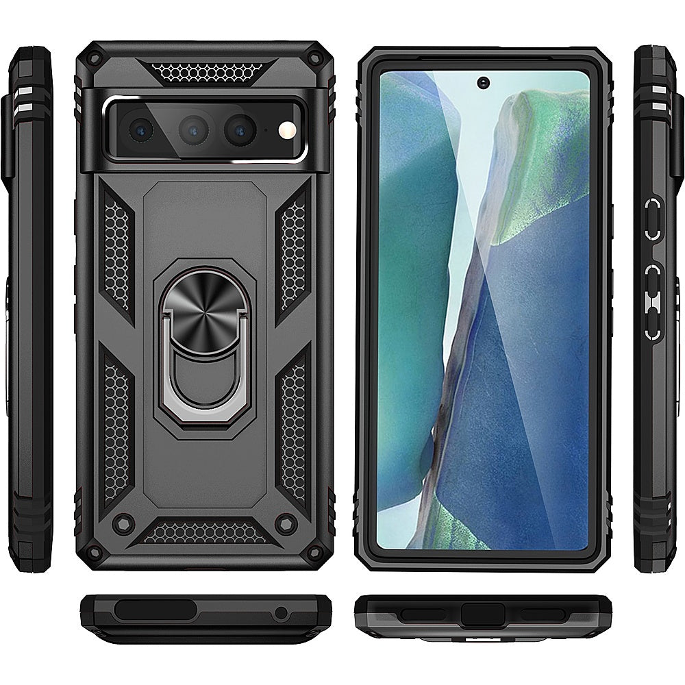 SaharaCase - Military Kickstand Series with Belt Clip Case for Google Pixel 7 Pro - Black_7