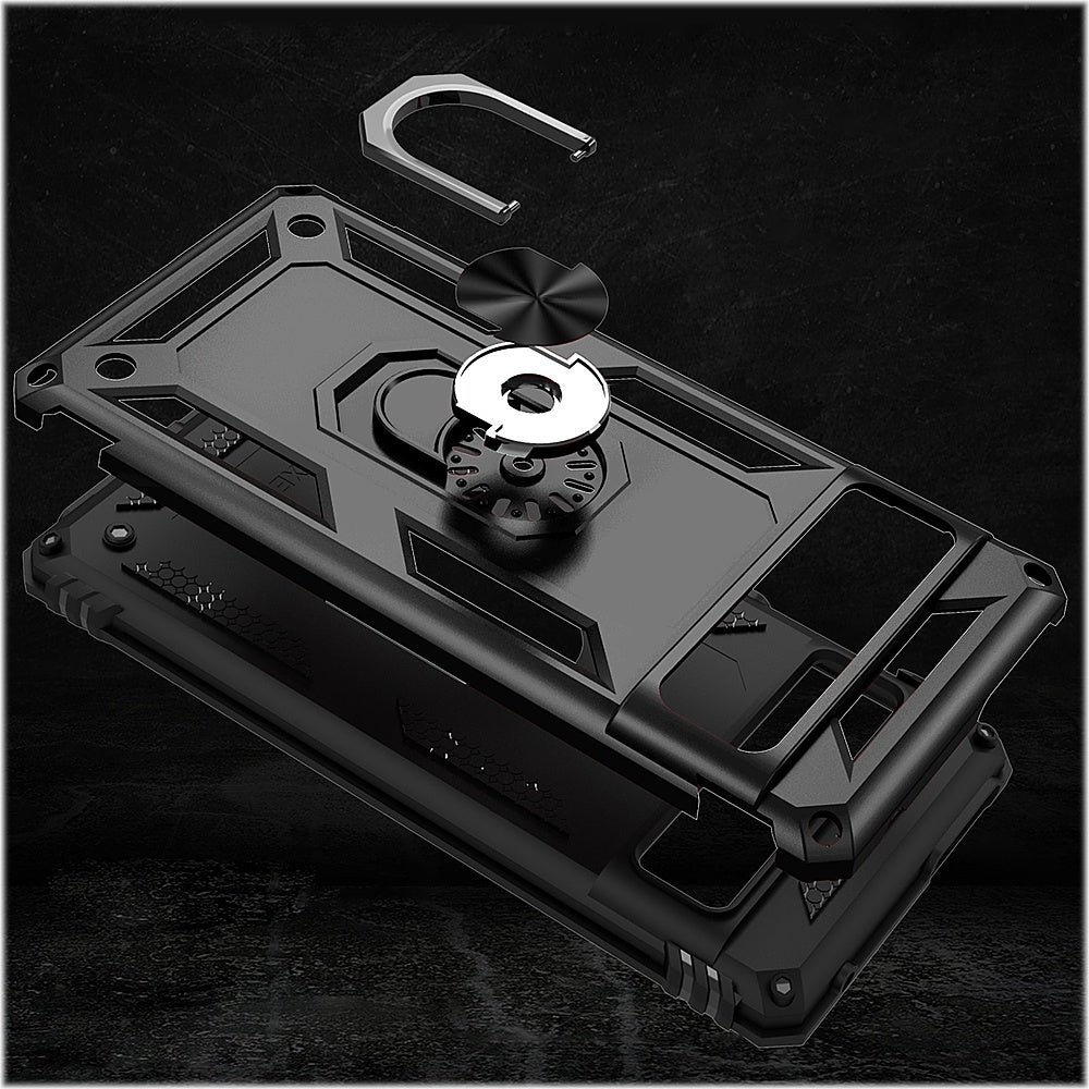 SaharaCase - Military Kickstand Series with Belt Clip Case for Google Pixel 7 Pro - Black_3