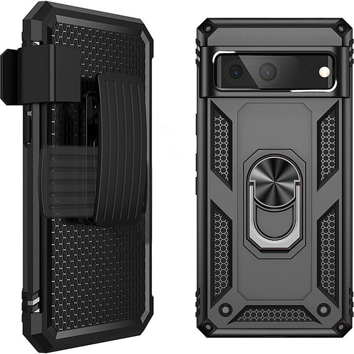 SaharaCase - Military Kickstand Series with Belt Clip Case for Google Pixel 7 - Black_5