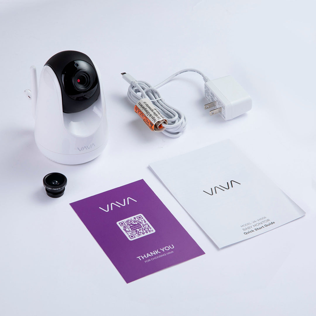 VAVA - Baby Monitor Add-on Bluetooth Camera with 720P HD Video and Precision Autofocus - White_4