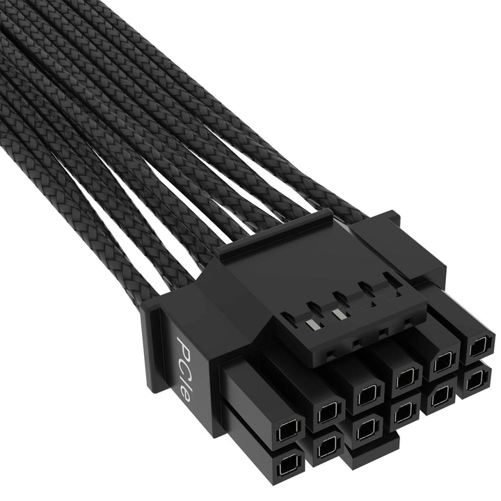 CORSAIR - 2’ Premium Individually Sleeved 12+4pin PCIe Gen 5 Type-4 600W 12VHPWR Cable - Black_2
