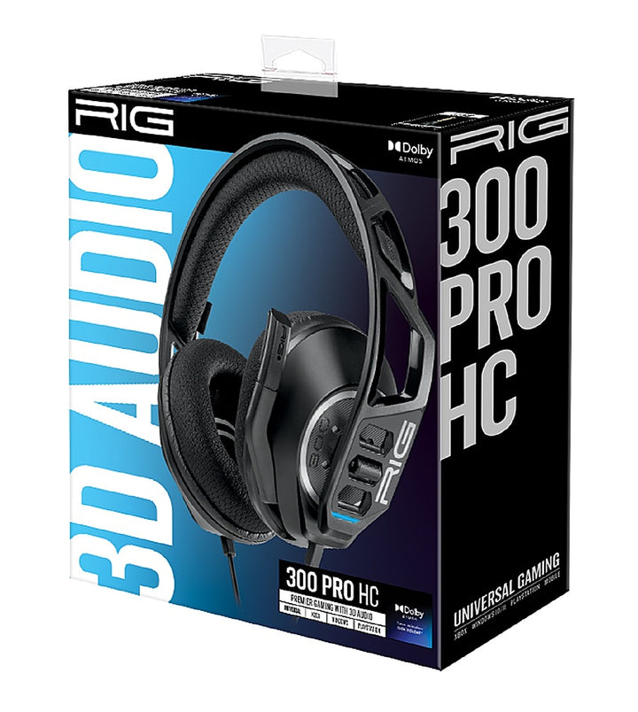 RIG - 300 Pro HC Wired Universal Headset with 3D Audio Black - Black_1
