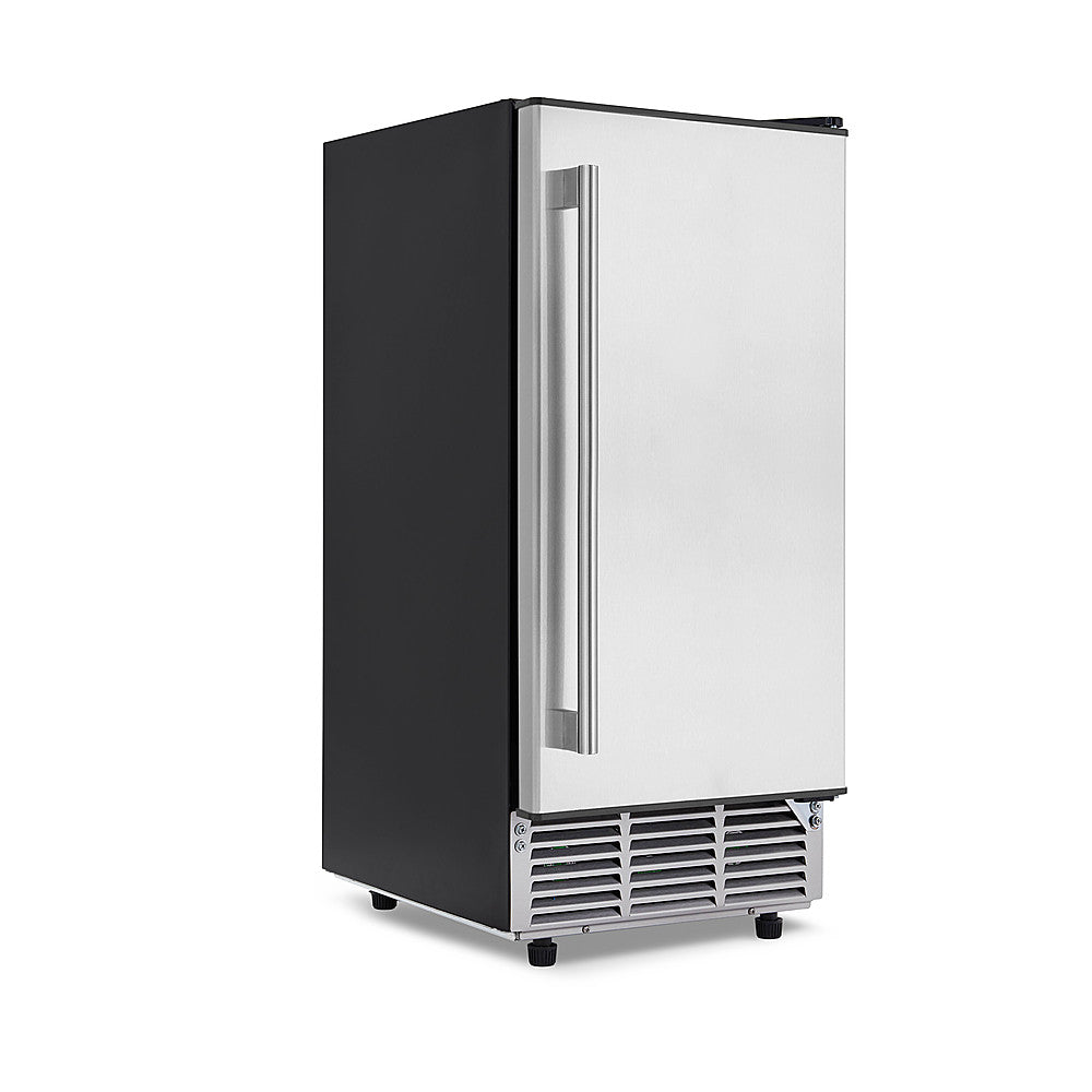 NewAir - 20.3" 80-Lb. Built-In Clear Ice Maker with Self-Cleaning Function - Stainless steel_1