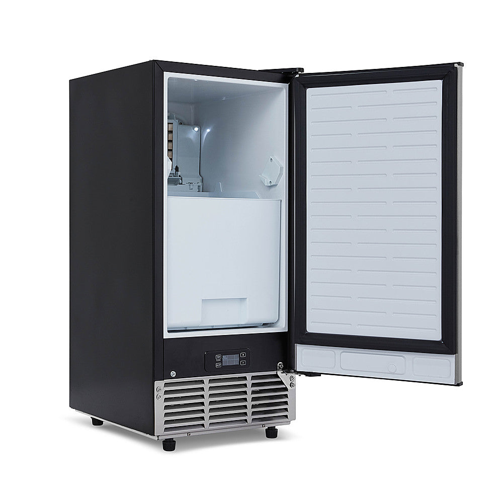 NewAir - 20.3" 80-Lb. Built-In Clear Ice Maker with Self-Cleaning Function - Stainless steel_14