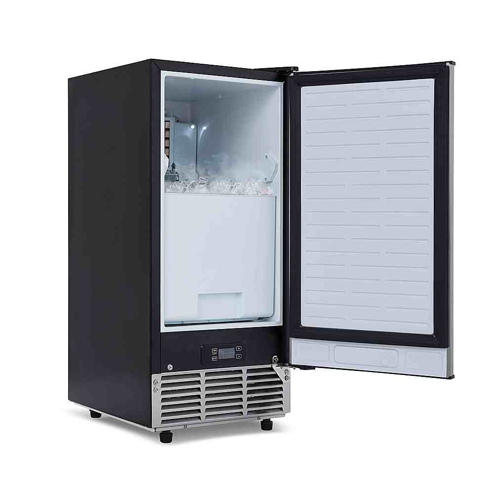 NewAir - 20.3" 80-Lb. Built-In Clear Ice Maker with Self-Cleaning Function - Stainless steel_4