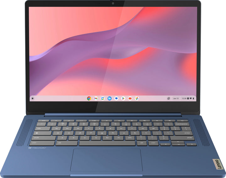 Lenovo - Slim 3 Chromebook 14" FHD Touch-Screen Laptop - MediaTek Kompanio 520 - 4GB Memory - 64GB eMMC - Abyss Blue_0