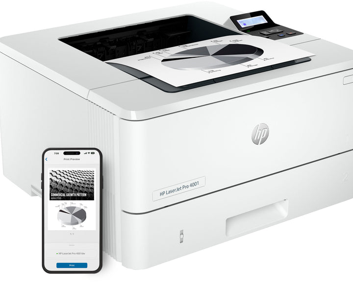 HP - LaserJet Pro 4001dw Wireless Black-and-White Laser Printer_7