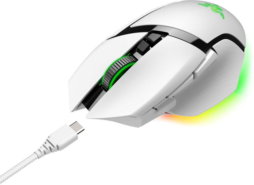 Basilisk V3 Pro Customizable Wireless Gaming Mouse with Razer HyperScroll Tilt Wheel - White_1