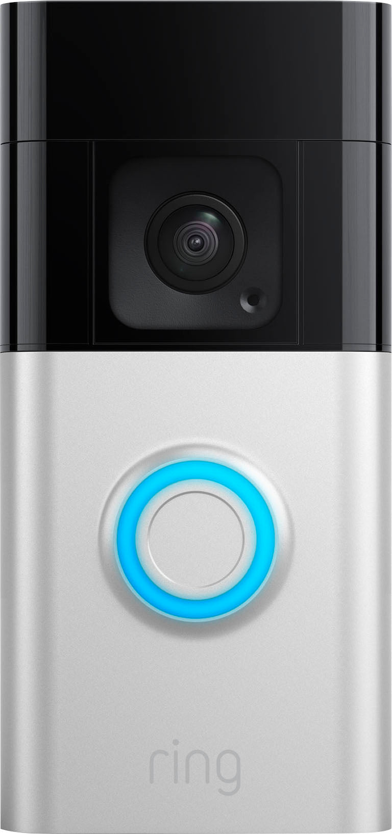 Ring - Battery Doorbell Plus Smart Wifi Video Doorbell – Battery Operated with Head-to-Toe View - Satin Nickel_0