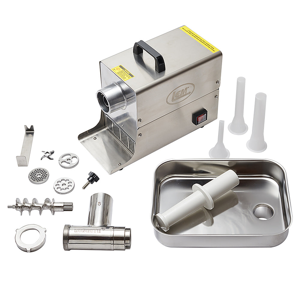 LEM Product - #5 Big Bite Meat Grinder - 0.35 HP - Stainless_4