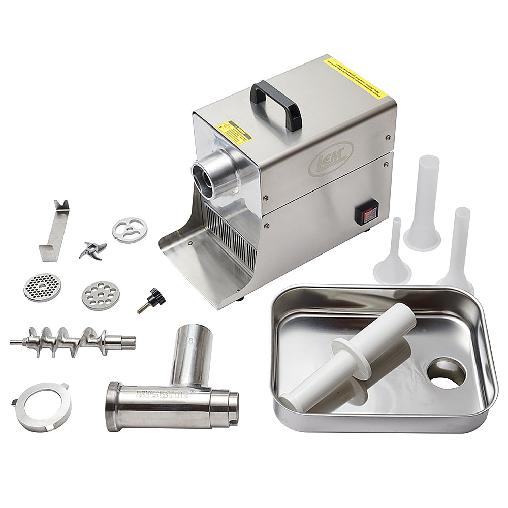 LEM Product - #8 Big Bite Meat Grinder - 0.5 HP - Stainless_2