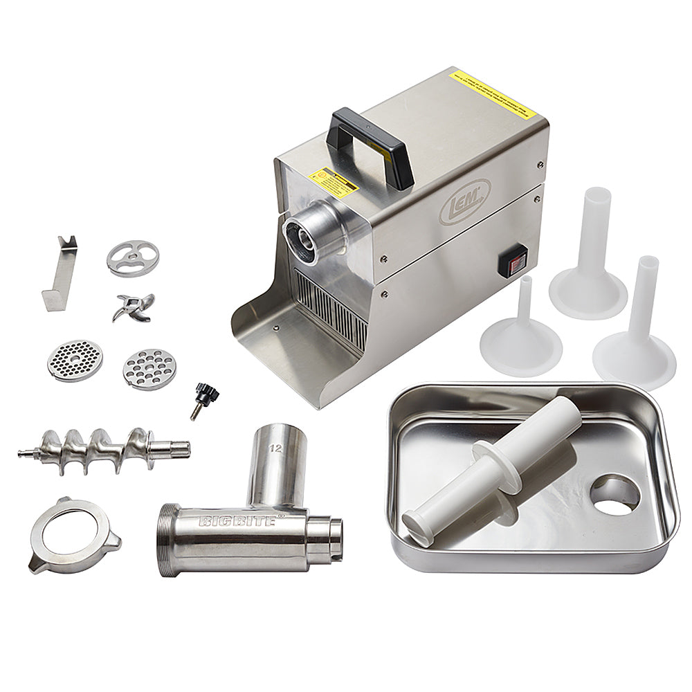 LEM Product - #12 Big Bite Meat Grinder - 0.75 HP - Stainless_5