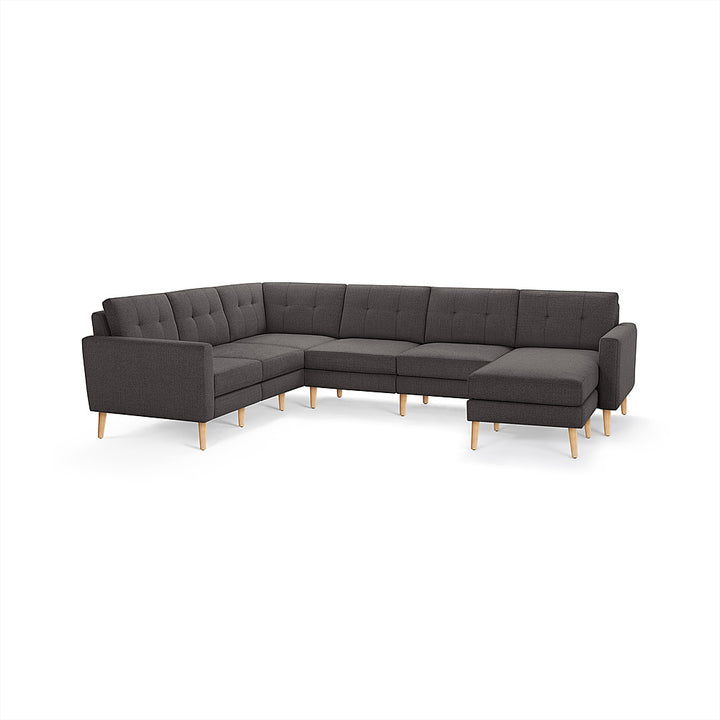 Burrow - Mid-Century Nomad 6-Seat Corner Sectional with Chaise - Charcoal_0