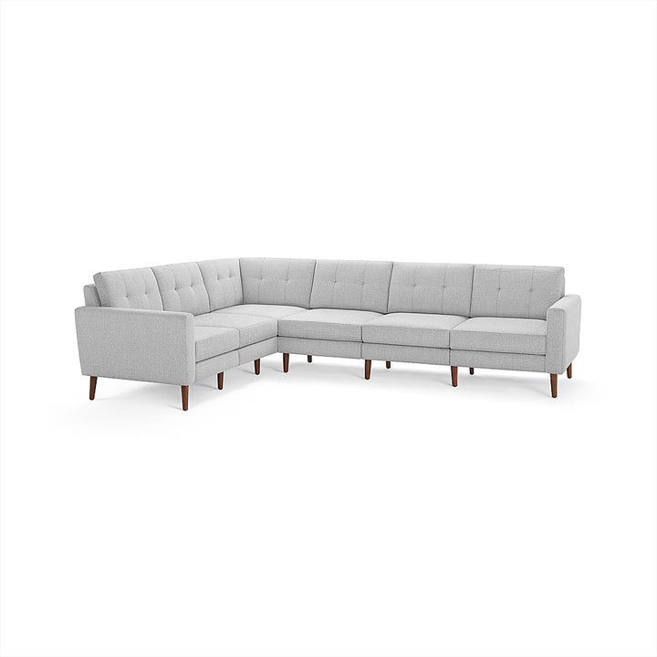 Burrow - Mid-Century Nomad 6-Seat Corner Sectional - Crushed Gravel_0