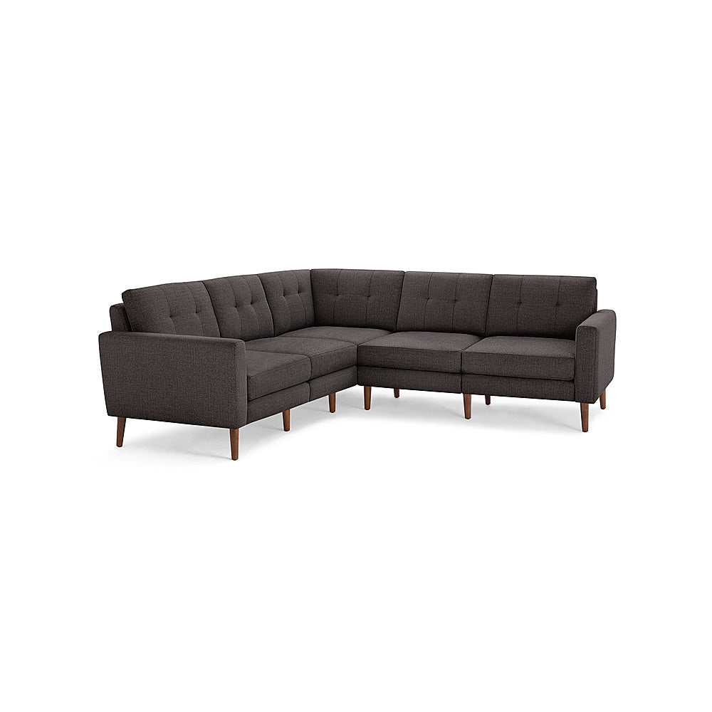 Burrow - Mid-Century Nomad 5-Seat Corner Sectional - Charcoal_0