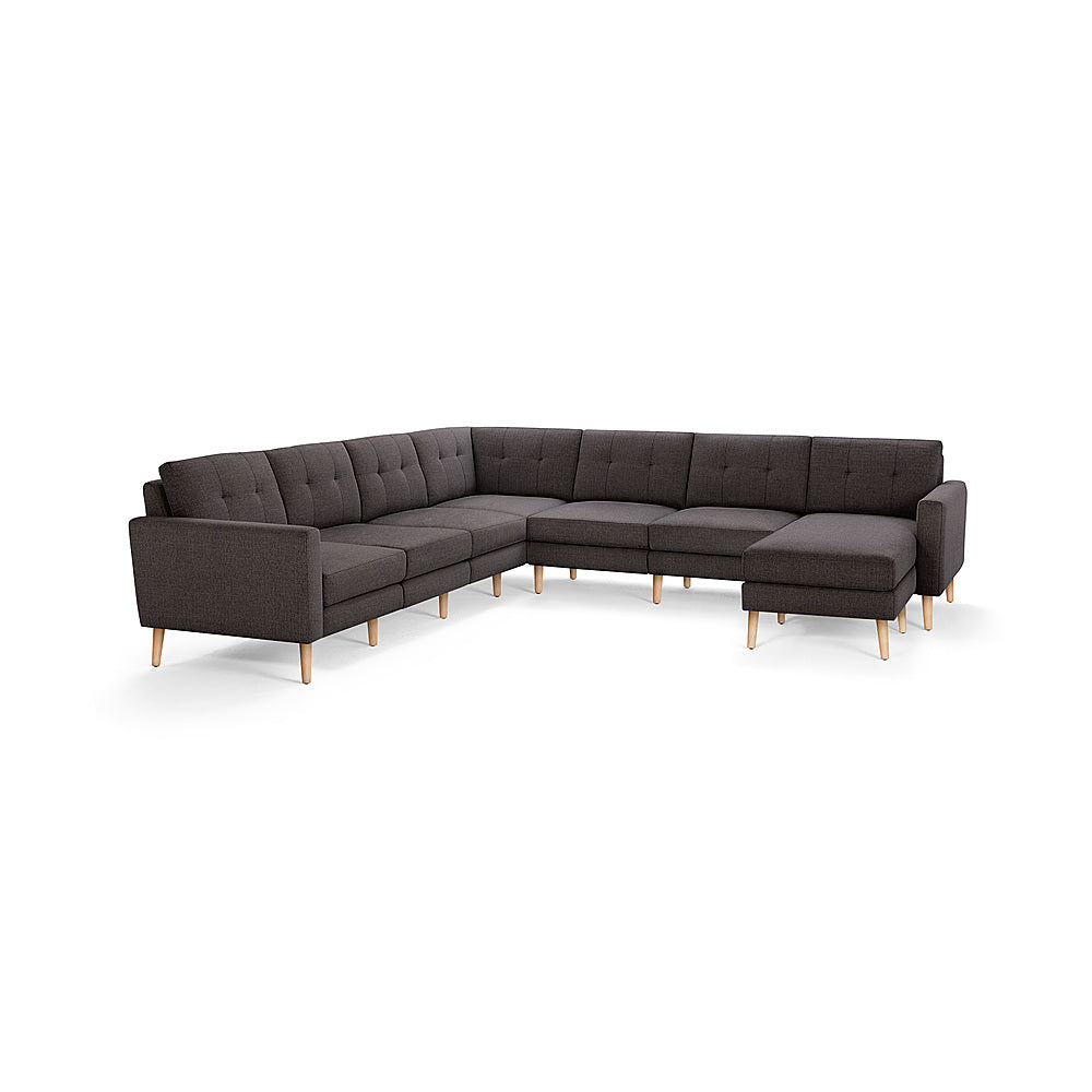 Burrow - Mid-Century Nomad 7-Seat Corner Sectional with Chaise - Charcoal_0