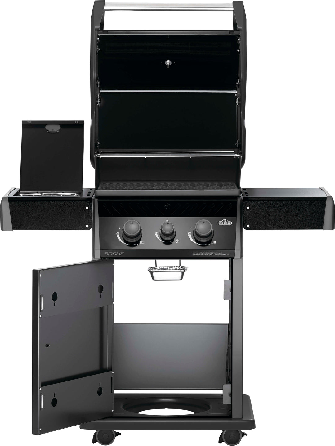 Napoleon - Rogue 365 Propane Gas Grill with Side Burner - Black_7