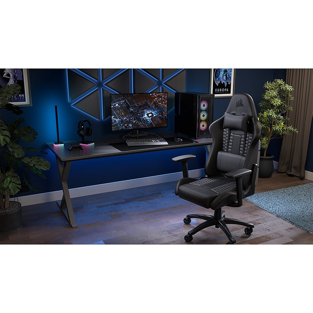 CORSAIR - TC100 Leatherette Gaming Chair - Black_2