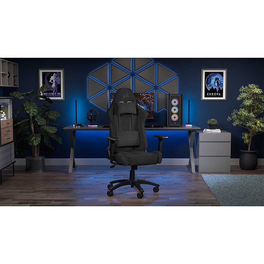 CORSAIR - TC100 Fabric Gaming Chair - Black_1