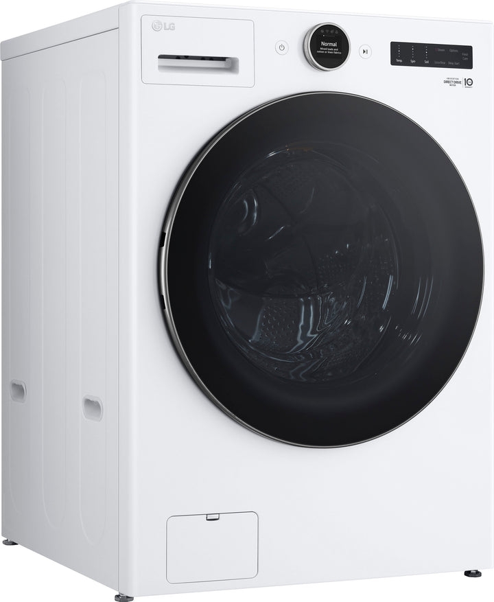 LG - 4.5 Cu. Ft. High-Efficiency Smart Front Load Washer with Steam and TurboWash 360 - White_1
