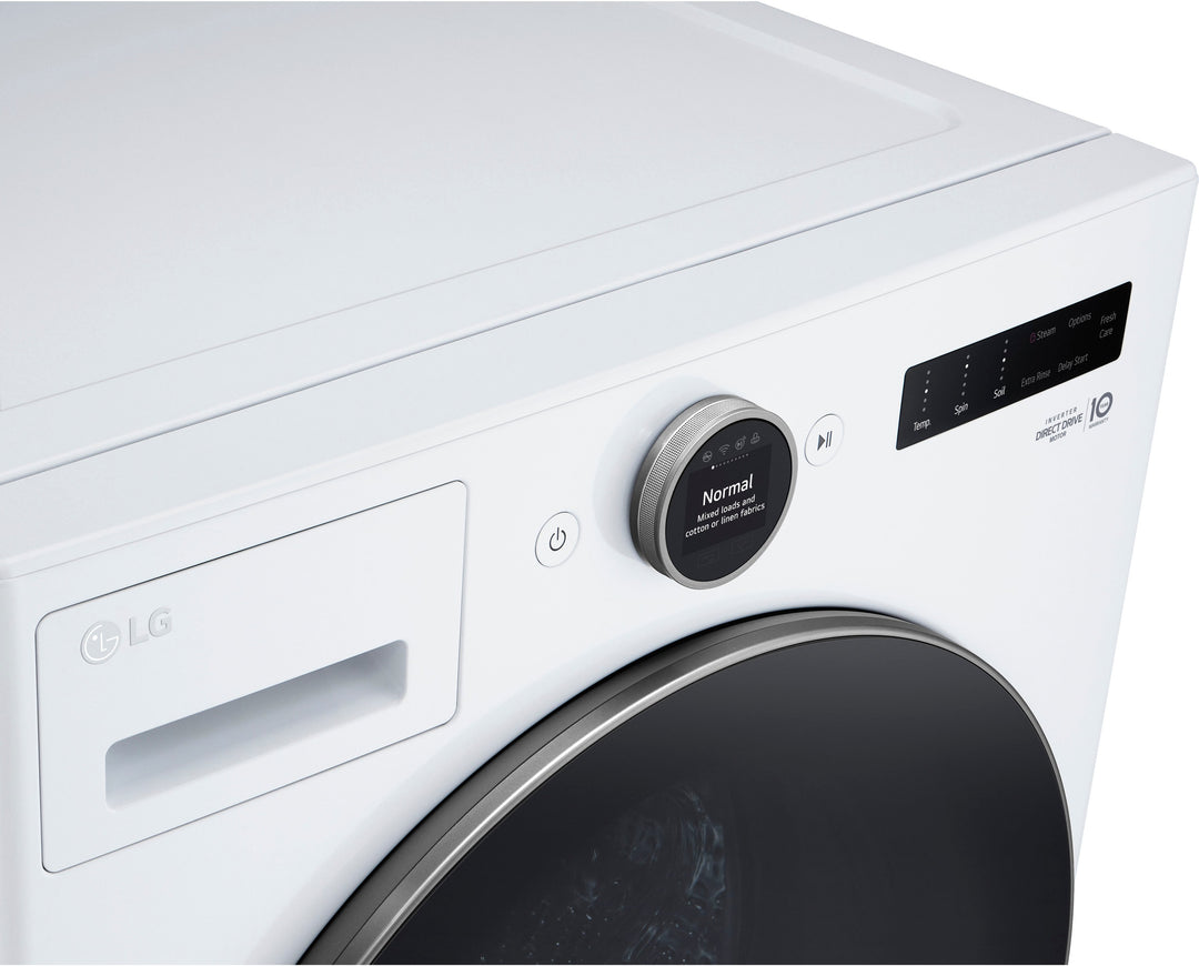 LG - 4.5 Cu. Ft. High-Efficiency Smart Front Load Washer with Steam and TurboWash 360 - White_28