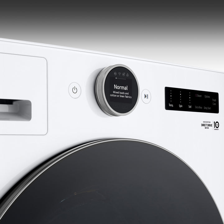 LG - 4.5 Cu. Ft. High-Efficiency Smart Front Load Washer with Steam and TurboWash 360 - White_25
