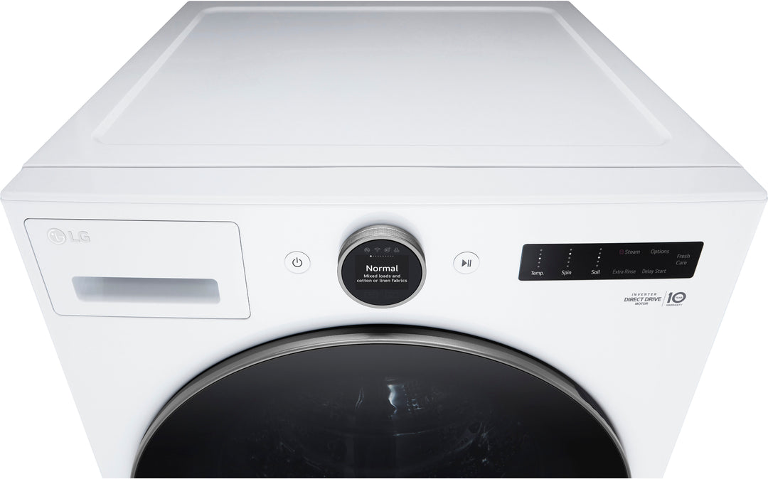 LG - 4.5 Cu. Ft. High-Efficiency Smart Front Load Washer with Steam and TurboWash 360 - White_22