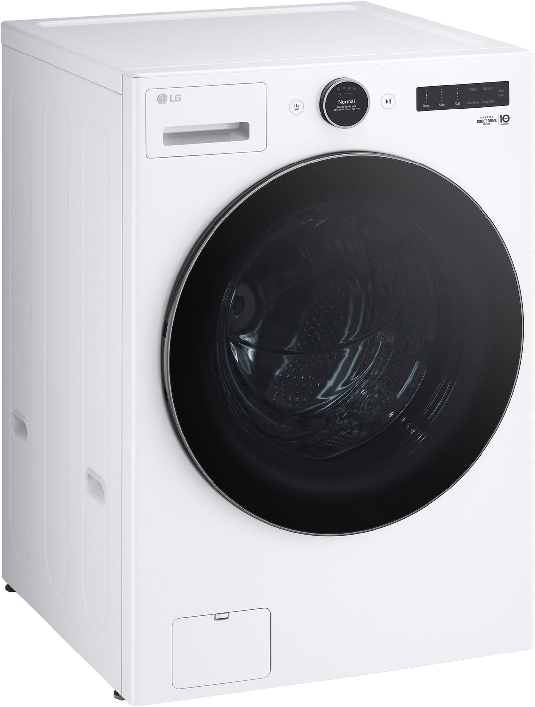 LG - 4.5 Cu. Ft. High-Efficiency Smart Front Load Washer with Steam and TurboWash 360 - White_8