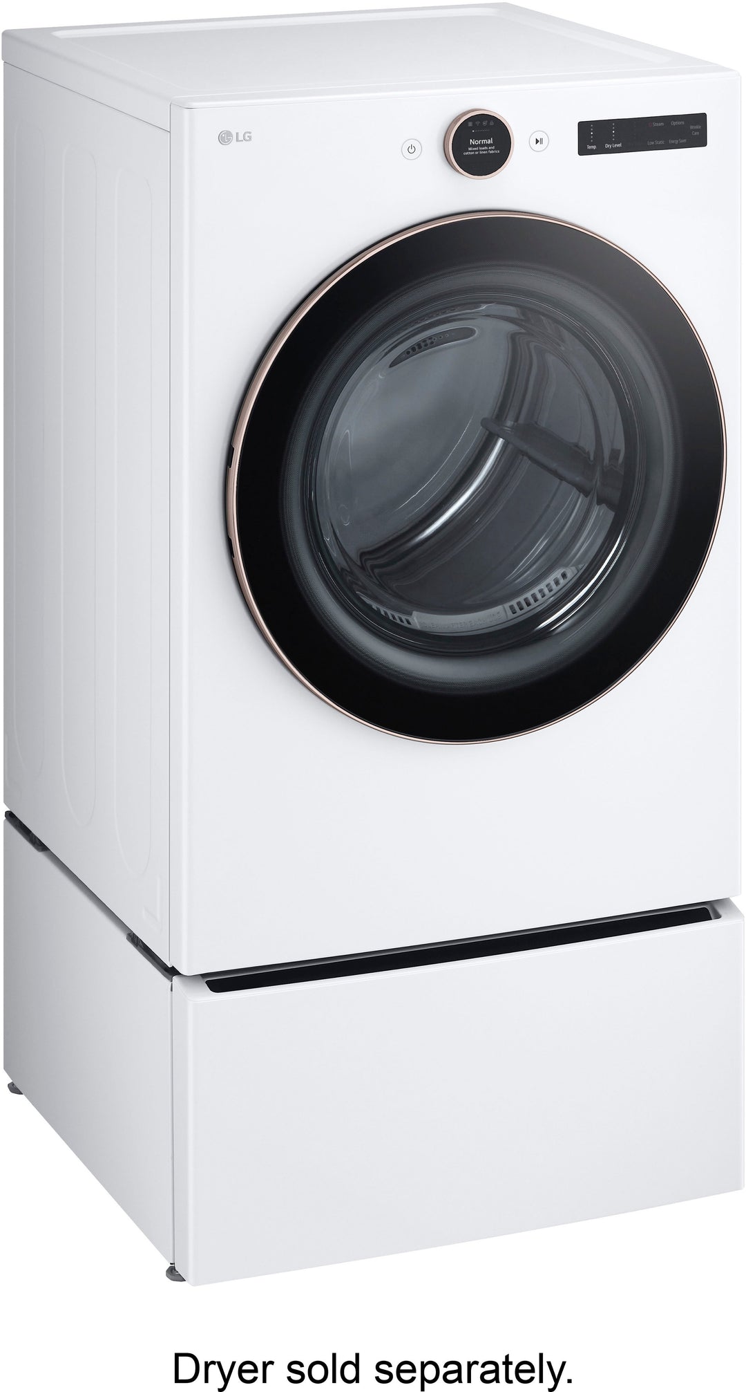 LG - 27" Laundry Pedestal with Storage Drawer - White_4