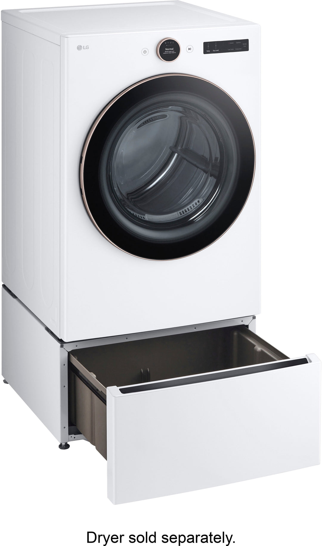 LG - 27" Laundry Pedestal with Storage Drawer - White_5