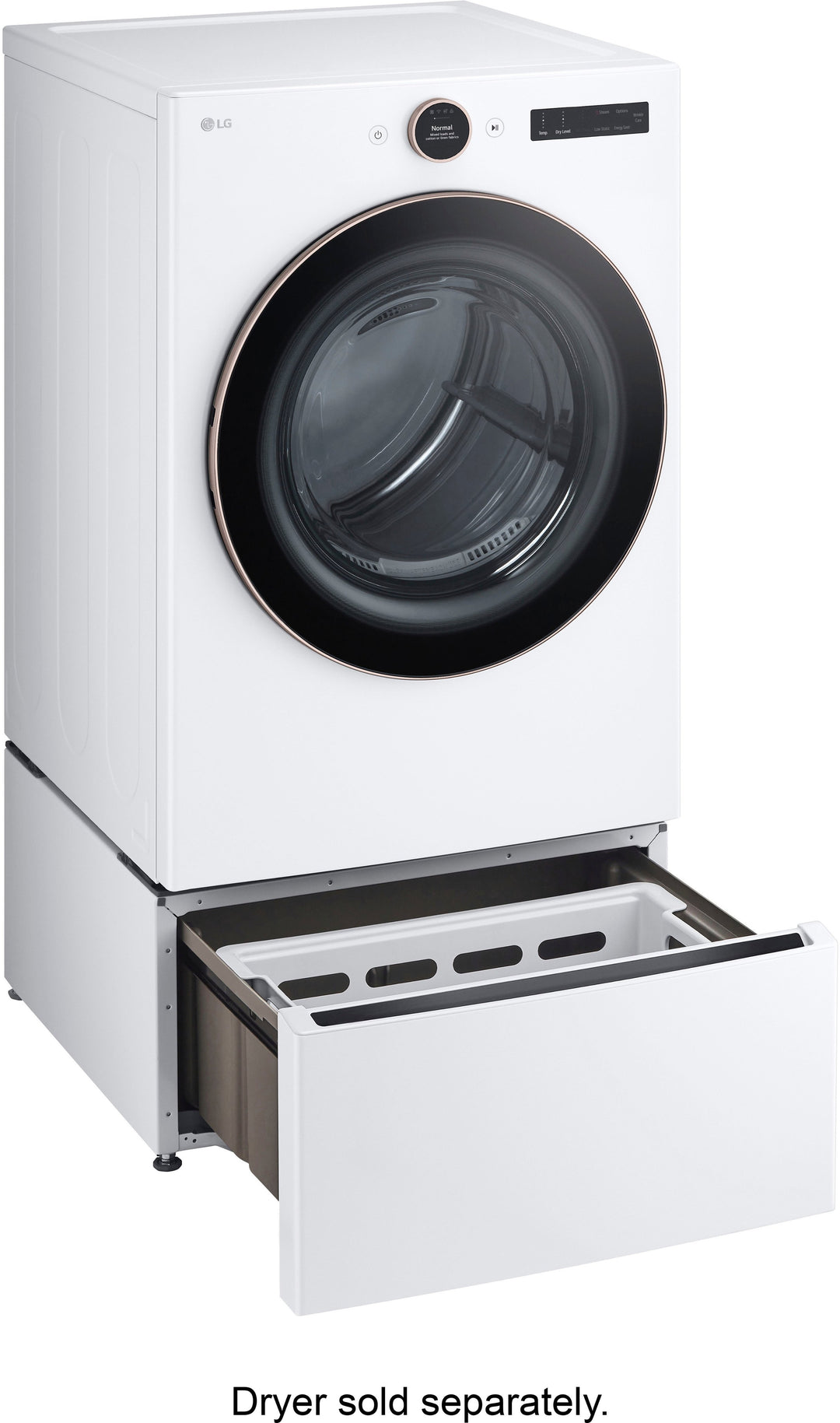 LG - 27" Laundry Pedestal with Storage Drawer - White_3