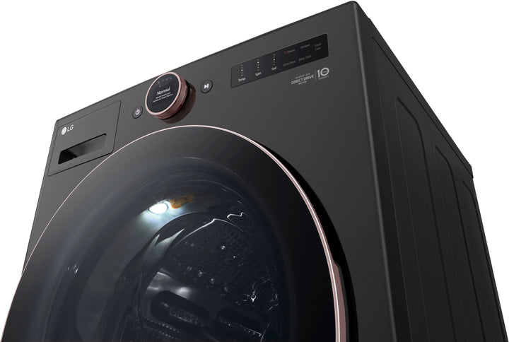LG - 5.0 Cu. Ft. High-Efficiency Smart Front Load Washer with Steam and TurboWash 360 - Black Steel_3