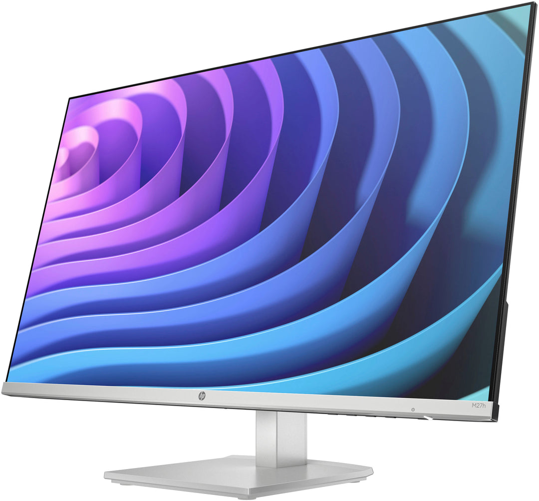 HP - 27" IPS LED FHD FreeSync Monitor with Adjustable Height (HDMI, VGA) - Silver & Black_2