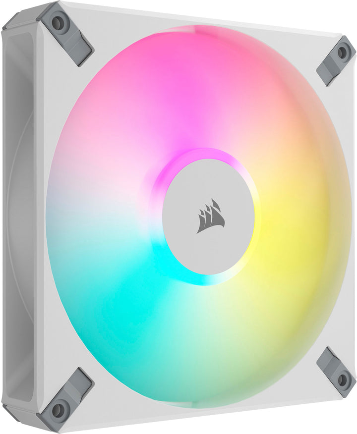CORSAIR - AF140 RGB ELITE 140mm Fluid Dynamic Bearing Dual Fan Kit with AirGuide Technology - White_0
