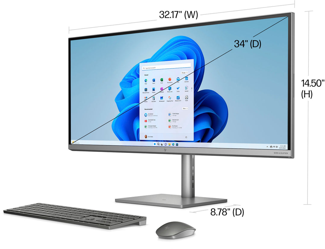 HP - ENVY 34" WUHD All-in-One - Intel Core i7 - 16GB Memory - NVIDIA GeForce RTX 1650 - 1TB SSD - Turbo Silver Aluminum_6