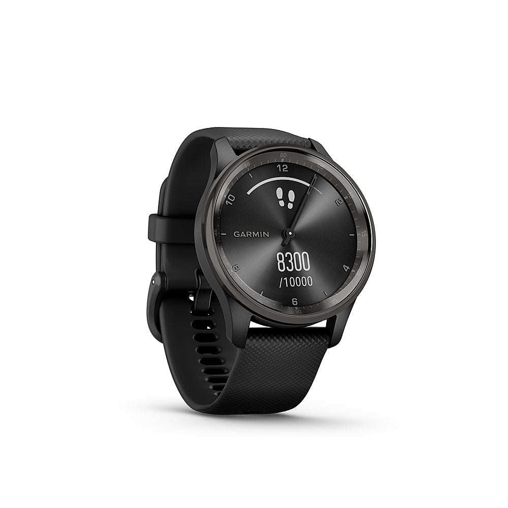 Garmin - vívomove Trend Hybrid Smartwatch 40 mm Fiber-Reinforced Polymer - Slate Stainless Steel_1