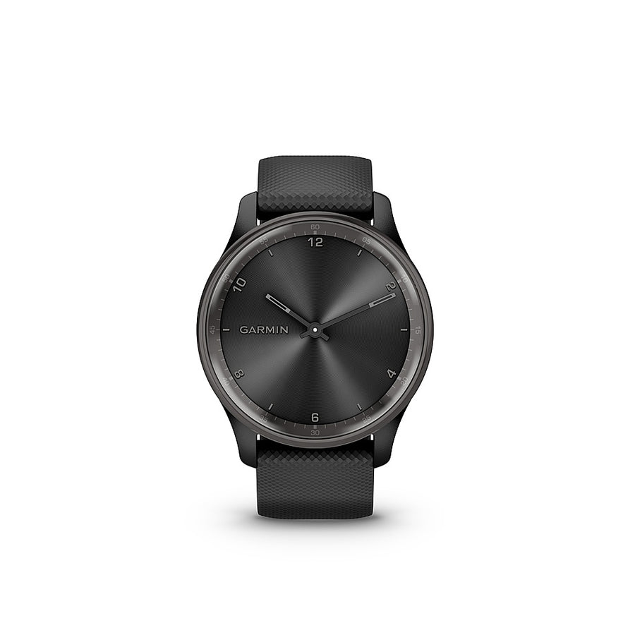 Garmin - vívomove Trend Hybrid Smartwatch 40 mm Fiber-Reinforced Polymer - Slate Stainless Steel_0