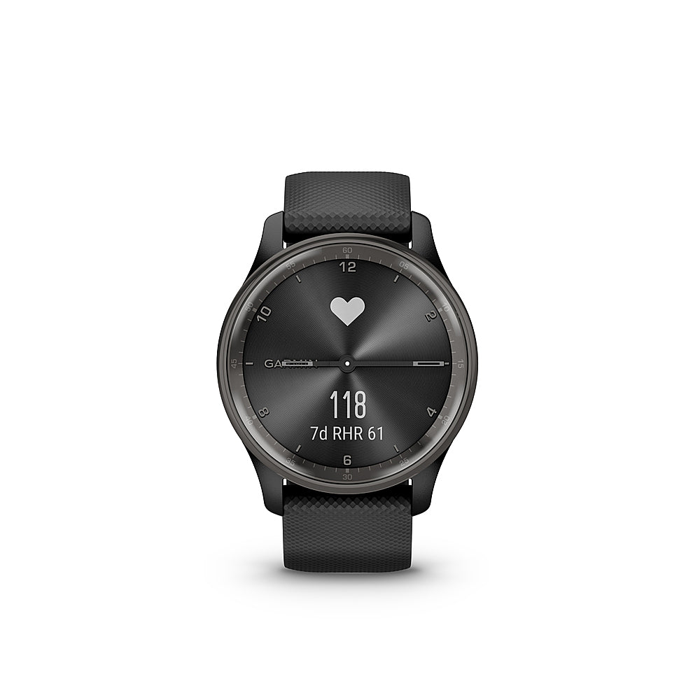Garmin - vívomove Trend Hybrid Smartwatch 40 mm Fiber-Reinforced Polymer - Slate Stainless Steel_6